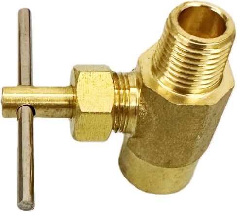 17-1901 Brass Needle Valve, 1/8 Inch Female Pipe Thread x 1/8 Inch Male Pipe Thread, Straight Flow Control Valve 1/8" FPT x 1/8" MPT in Saudi Arabia