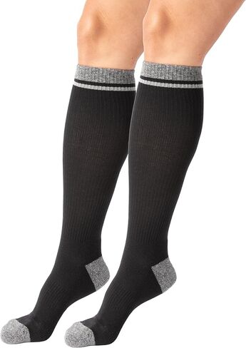 L'eggs Women's Energizing Knee High Socks | Graduated Compression & Cushioned, Breathable, Stretchy| One Size|2 Pack in Saudi Arabia
