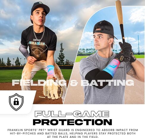 Franklin Sports Baseball Softball Protective Wrist Guard - Adult PRT Series Wrist Shield for Fielding - Protective Gear Equipment - Right Left Arm in Saudi Arabia