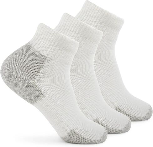 Thorlos JMX Max Cushion الجوارب في الكاحل ، White/Navy (حزمة زوج 3) ، LG (حذاء الرجال 9-12.5 ، حذاء المرأة 10.5-13) in Kuwait