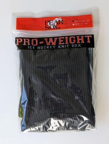 PEAR SOX Pro Weight Solid Color Knit Hockey Socks - Youth and Adult Sizes, Thick and Durable in Kuwait