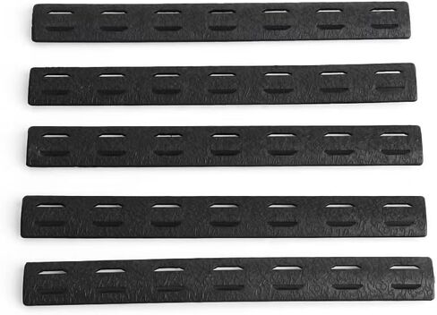 5Pack Black Picatinny Polymer Rail for M-Rail in Kuwait