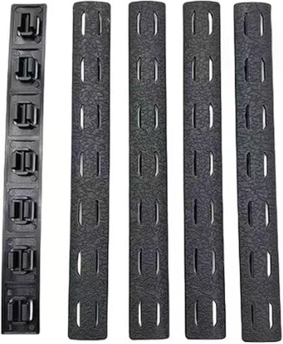 5Pack Black Picatinny Polymer Rail for M-Rail in Kuwait