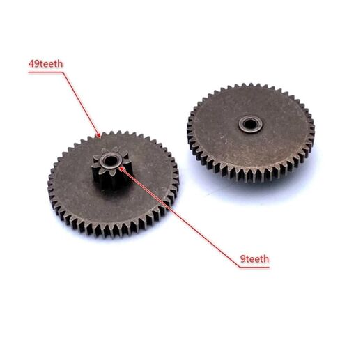1pc 0.8M 9 Teeth 0.6M 49 Teeth Spur Gear, Inner Hole 3mm Metal Double Gear DIY Model, Alloy Metal Worm Wheel in Kuwait