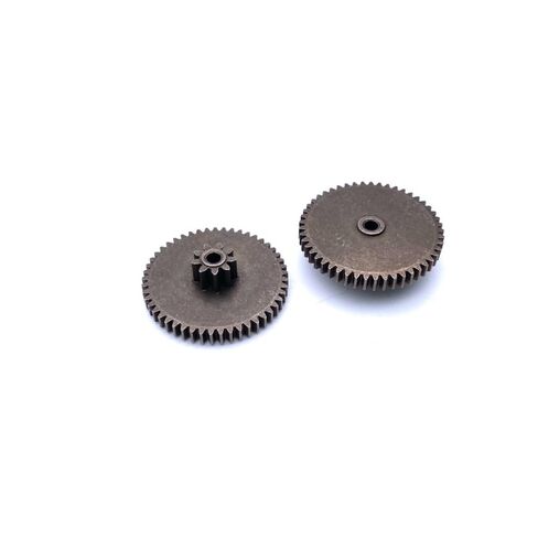1pc 0.8M 9 Teeth 0.6M 49 Teeth Spur Gear, Inner Hole 3mm Metal Double Gear DIY Model, Alloy Metal Worm Wheel in Kuwait