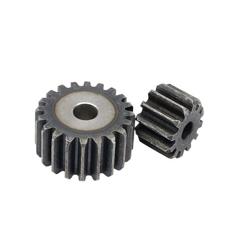 ترس ترس محرك فولاذي شديد التحمل قطعة واحدة 2 وضع ترس حفز معدن فولاذي 10-25 سمك الأسنان 20 مم لتروس محرك النقل الصناعي 2 متر (17 سنًا - OD 38 مم) in Kuwait