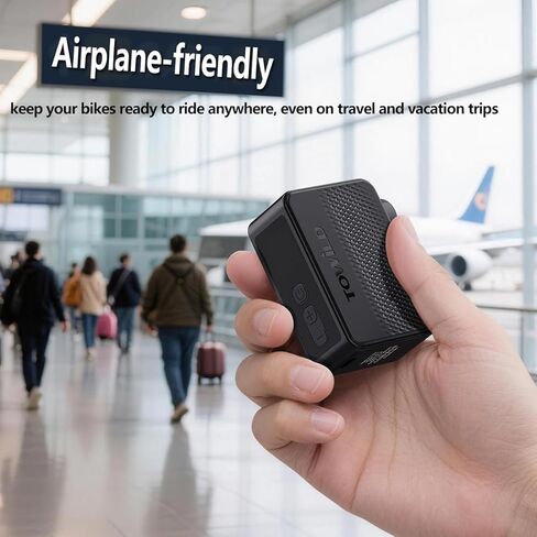 TOWILD A13 Mini Electric Bike Pump, 30Mins Fast Charging Portable Bicycle Pump with Gauge, 130PSI Small Air Pump for Bike Tires, Smart Auto-Off Tire Inflator Compatible with Road, Mountain & E-Bikes in Kuwait