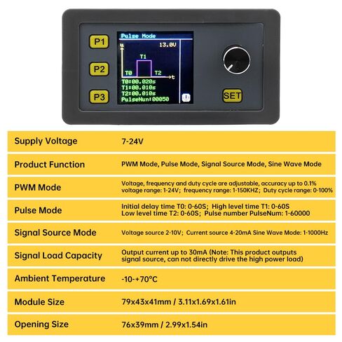 PWM Pulse Frequency Generator 4-20mA 2-10V Signal Generator Module Sine WSFG-06 Multifunctional Adjustable Signal Generator Without RS485 in Saudi Arabia