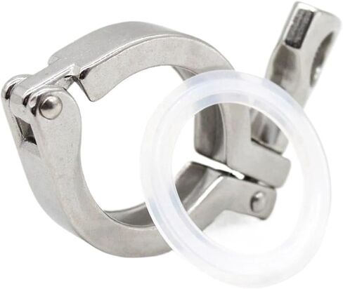 Stainless Steel Single Needle Fastener with Silicone Gas T-Shaped Clover Seal 1"-4" 1-10 Pieces (5Pack,51mmx Ferrule 64) in Saudi Arabia