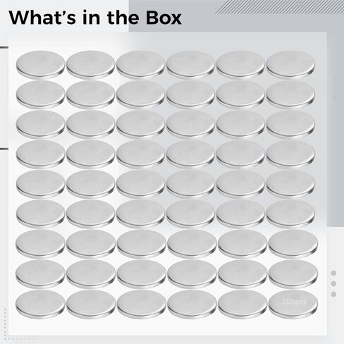 250 Small Silver Discs: 0.6 Cm, Solid Metal, Stamp, Industrial Uses in Kuwait