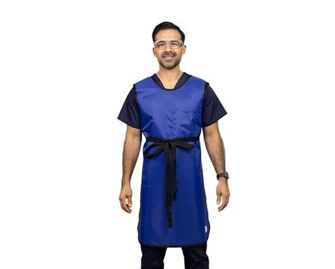 X-Ray Apron (Tie Closure) - XLarge, Lightweight Lead Front Protection, 0.5mm Pb Equiv, USA Made in Kuwait