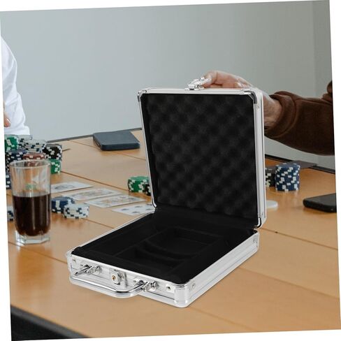 GALPADA Aluminum Poker Chip Carrying Case Large Capacity with Buckle Lock and Handheld Design for Safe Storage of Poker Cards and Chips Box with Rounded Edges in Saudi Arabia