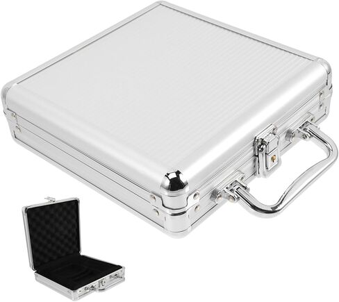 Totority Alloy Poker Chip Case Large Capacity Portable Poker Chips Holder with Compartment Organizer in Saudi Arabia