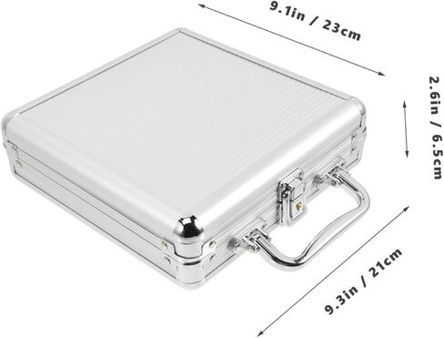 Totority Alloy Poker Chip Case Large Capacity Portable Poker Chips Holder with Compartment Organizer in Saudi Arabia