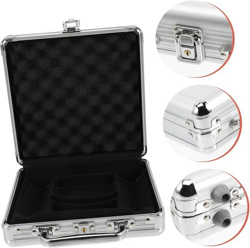 Totority Alloy Poker Chip Case Large Capacity Portable Poker Chips Holder with Compartment Organizer in Saudi Arabia