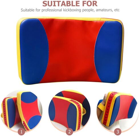Luxshiny Taekwondo Kick Pad and Boxing Kicking Shield Thickened Arc-Shaped Handheld Body Protector for Martial Arts Training and Kickboxing Exercises in Kuwait