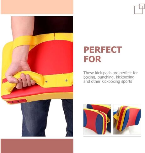 Luxshiny Taekwondo Kick Pad and Boxing Kicking Shield Thickened Arc-Shaped Handheld Body Protector for Martial Arts Training and Kickboxing Exercises in Kuwait