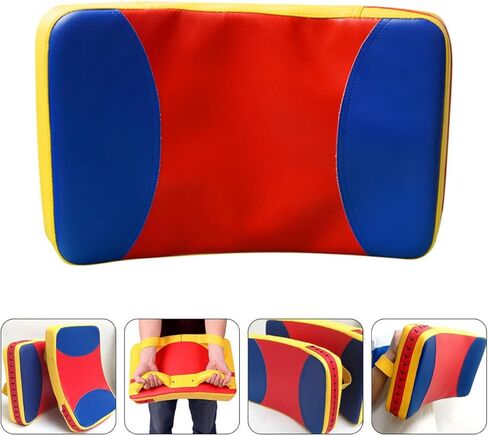 Taekwondo Kick Pads and Boxing Body Pad Thickened Arc-Shaped Kick Shield with Handle, Large Triple-Color Training Equipment for Martial Arts Sparring and Kickboxing Practice in Saudi Arabia