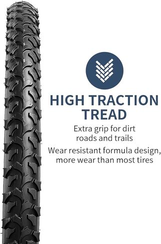 yunscm 2-pcs 26 "إطارات الدراجة 26 × 2.10/54-559 و 26" أنابيب الدراجة الثقيلة صمام Schrader متوافق مع 26x1.95 26x2.0 26x2.10 26x2.125 دراجة إطارات الدراجة الدراجة (Y-1063) in Kuwait