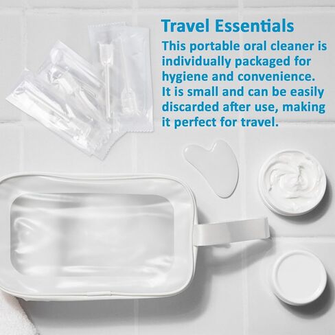 MAQIHAN 50 Gauze Mouth Swabs - Oral Swabs Disposable Toothbrushes Individually Wrapped Swabsticks for Dry Mouth Cotton Gauze on a Stick Dental Oral Care Supplies Mini Thrush Mouth Treatment in Kuwait