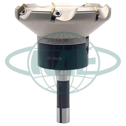 مطحنة وجه قابلة للفهرسة مقاس 6 بوصات و45 درجة CME مع أربور R8، تتضمن إدراجات SEAN42، و7 مزامير in Kuwait