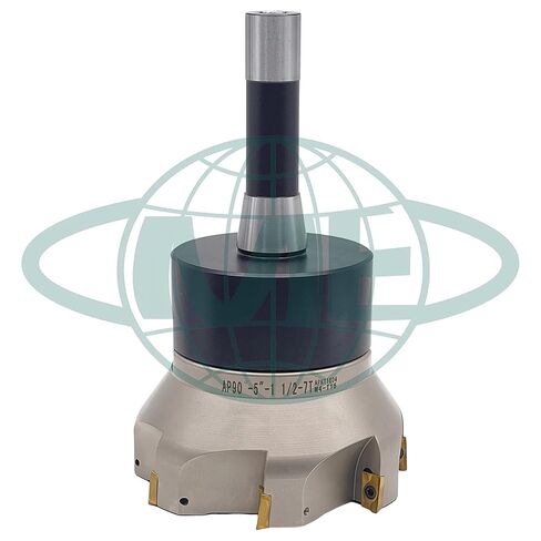 CME 5" 90° Indexable Face Mill w/ R8 Arbor, APKT1604 Inserts Included, 7 Flutes in Saudi Arabia
