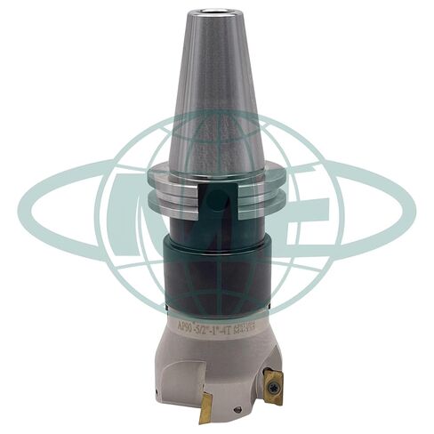 مطحنة وجه قابلة للفهرسة 2-1/2 بوصة CME مع CAT40 Arbor، إدراج APKT1604، 4 مزامير in Kuwait