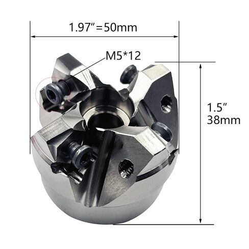حامل قاطعة المطحنة الوجهية MFWN9050R-22-4T+R8-FMB22-7/16+WNMU080608 شفرة من سبيكة صلبة + مفتاح ربط 8 مم + مفتاح ربط T15، يستخدم في التشغيل الآلي لقطعة العمل على آلة الطحن. in Kuwait
