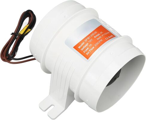 CHICIRIS Marine Bilge Air Blower High Performance in Line Fan for Boats RVs Yachts, 235CFM 12V Electric Blower for Engine Rooms, AISles, ABS Shell Material in Saudi Arabia