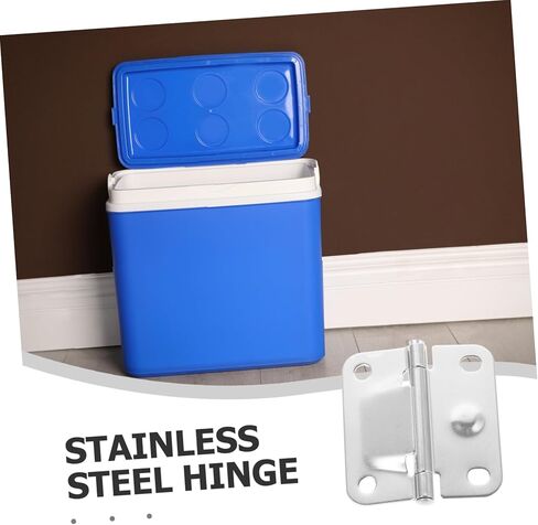 2Pcs Stainless Steel Cooler Hinges Replacement with Screws Heavy Duty Hinges for Cooler Models Dependable Performance Versatile Use Homes in Saudi Arabia