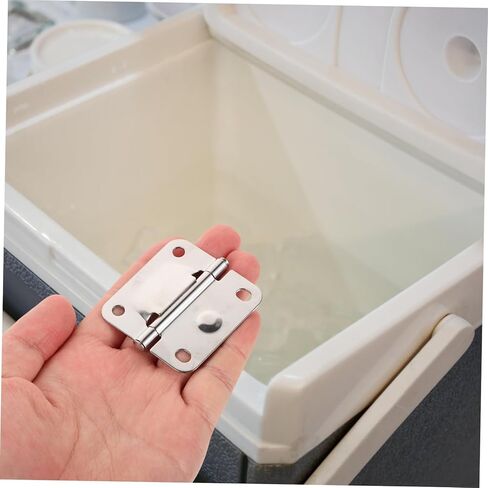 2Pcs Heavy Duty Stainless Steel Cooler Hinges and Screws Set Replacement Parts Compatible with Easy Installation and Performance in Saudi Arabia