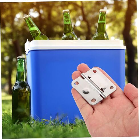 2Pcs Heavy Duty Stainless Steel Cooler Hinges and Screws Set Replacement Parts Compatible with Easy Installation and Performance in Saudi Arabia