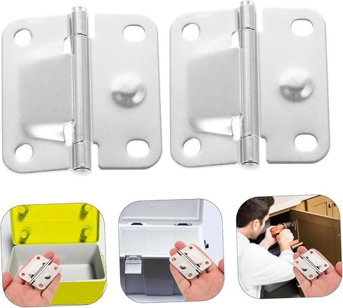 2Pcs Heavy Duty Stainless Steel Cooler Hinges and Screws Set Replacement Parts Compatible with Easy Installation and Performance in Saudi Arabia