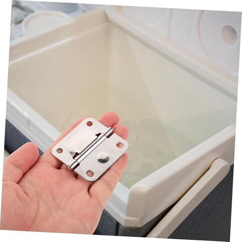 2Pcs Heavy Duty Stainless Steel Cooler Hinges Replacement Set with Screws Compatible with Easy Installation for Home and Commercial Use in Saudi Arabia