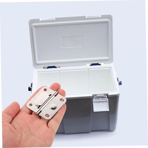 2Pcs Heavy Duty Stainless Steel Cooler Hinges Replacement Set with Screws Compatible with Easy Installation for Home and Commercial Use in Saudi Arabia