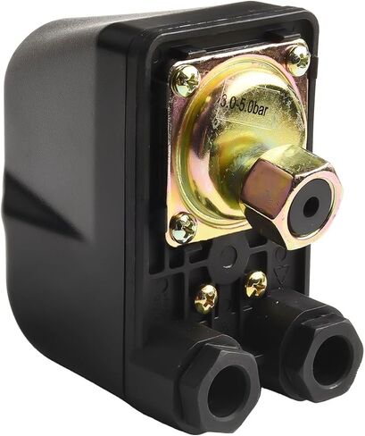 Pressure Switch SK-9 380V 3-Phase 6A for Water Pump Control, 1.4-4.1 Bar Adjustable Range, 1 4 Inch Brass Connector, for Domestic Waterworks Compressors in Saudi Arabia