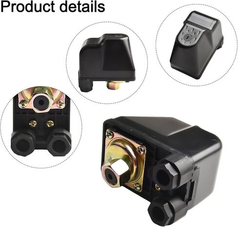Pressure Switch SK-9 380V 3-Phase 6A for Water Pump Control, 1.4-4.1 Bar Adjustable Range, 1 4 Inch Brass Connector, for Domestic Waterworks Compressors in Saudi Arabia