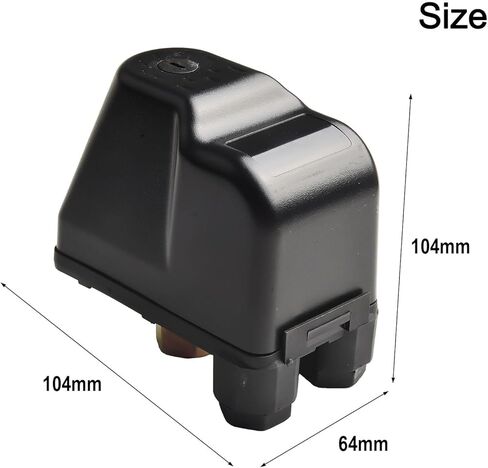 Pressure Switch SK-9 380V 3-Phase 6A for Water Pump Control, 1.4-4.1 Bar Adjustable Range, 1 4 Inch Brass Connector, for Domestic Waterworks Compressors in Saudi Arabia