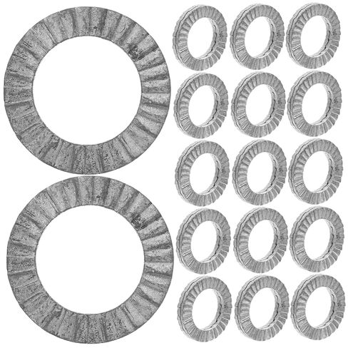 Luxshiny 20Pcs Manganese Steel Lock Washers Loose Design for Bicycle Brake Screws Interlocking Teeth Washers for Home and Mechanical Applications in Kuwait