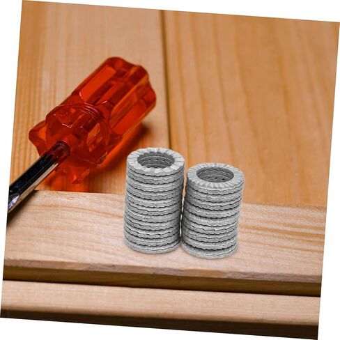 Luxshiny 20Pcs Manganese Steel Lock Washers Loose Design for Bicycle Brake Screws Interlocking Teeth Washers for Home and Mechanical Applications in Kuwait