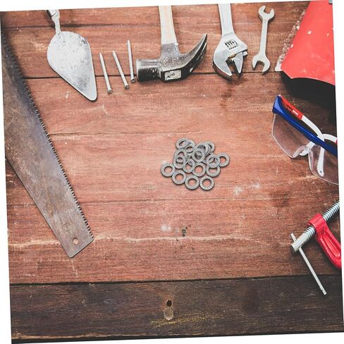 Luxshiny 20Pcs Manganese Steel Lock Washers Loose Design for Bicycle Brake Screws Interlocking Teeth Washers for Home and Mechanical Applications in Kuwait