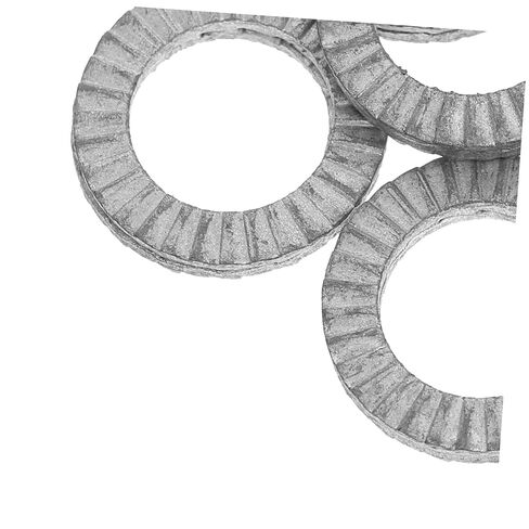 Cabilock 20Pcs M10 Wedge Locking Washers Set Heavy Duty Anti-Vibration Manganese Steel Safety Washers for Secure Fastening in Industrial and DIY Applications Silver in Saudi Arabia