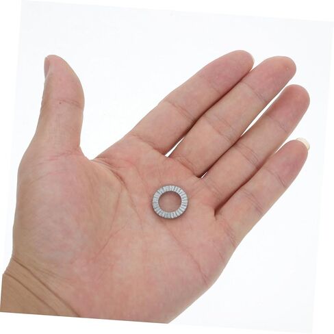 Cabilock 20Pcs M10 Wedge Locking Washers Set Heavy Duty Anti-Vibration Manganese Steel Safety Washers for Secure Fastening in Industrial and DIY Applications Silver in Saudi Arabia