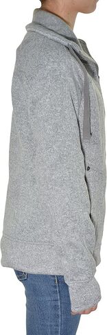 سترة صوفية منسوجة بسحاب كامل للسيدات من Avalanche - رمادي منقط، مقاس XL in Kuwait