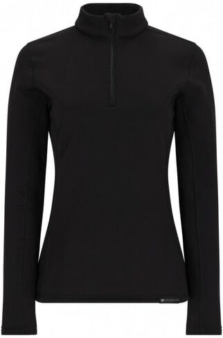 Obermeyer Womens UltraGear Fleece Base Layer Zip Up Top with Double-Knit Stretch Fabric for Snow and Ski in Saudi Arabia