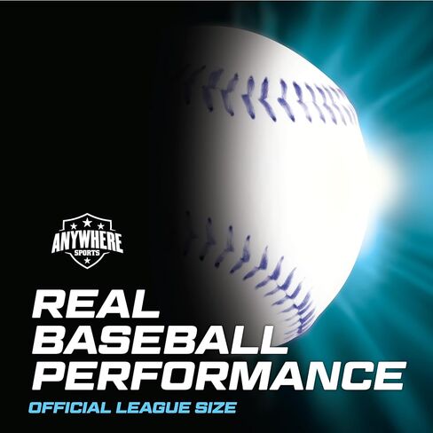 Anywhere Sports Pro Glow Light-Up Baseball – Regulation Size LED Color Changing Baseball with USB Rechargeable Battery – Official Weight Ball for Kids & Adults – Night Play Outdoor Sports Toy Gift in Kuwait