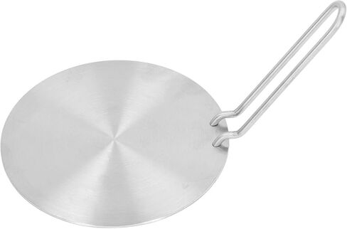 Heat Diffuser Induction Plate, Stainless Steel Induction Cooker Adapter, 17.5cm Converter with Cool Touch Handle in Saudi Arabia