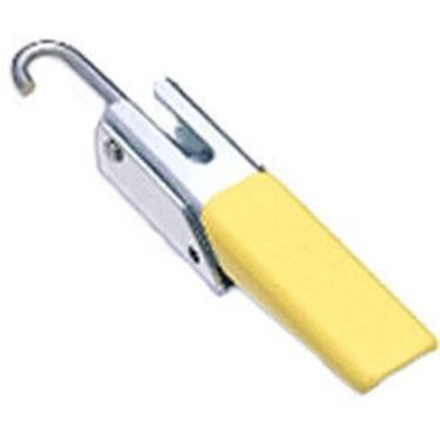 Southco A1-11-902-20 Over-Center Draw Latch, Heavy-Duty Size, Without Keeper, Steel, Zinc Plate, Bright Chromate, with Yellow Vinyl Grip in Saudi Arabia