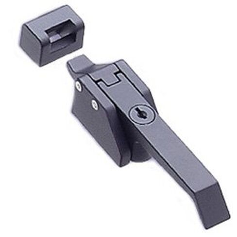 Southco A7-10-302-20 Compression Latch, Lever Type, Key Locking, 10-32 tapped mounting Holes, Zinc Alloy, Powder Coat, Black in Saudi Arabia