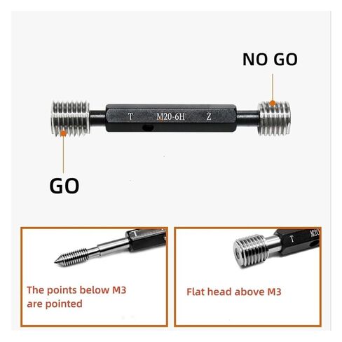 1 piece 6H M85-M98 Steel Metric Thread Standard fine Gauge Measuring Tool(M91X1-6H) in Saudi Arabia